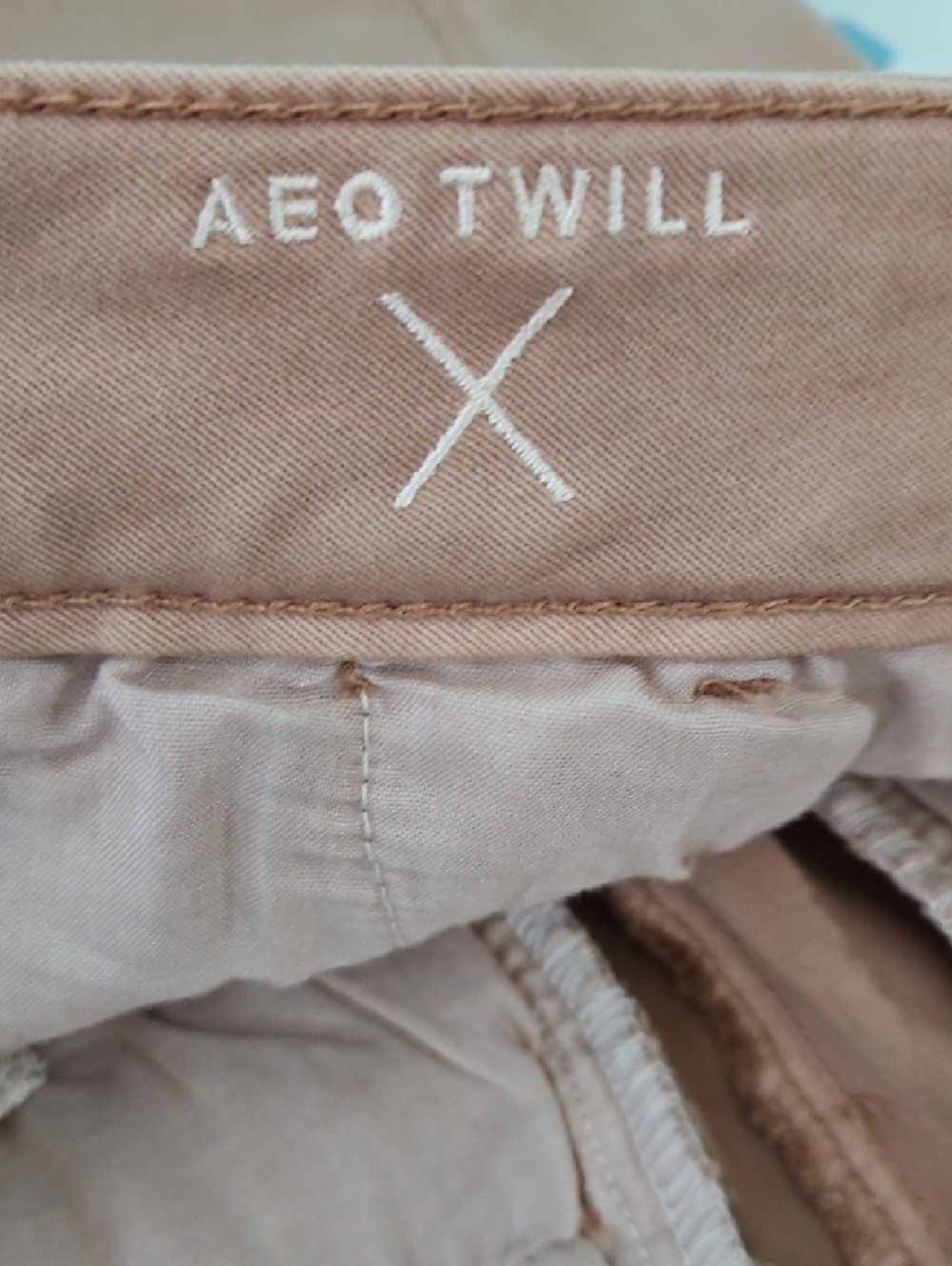 American Eagle Outfitters Blush Tan Women's Cotton Shorts AEO Twill - Picture 8 of 8